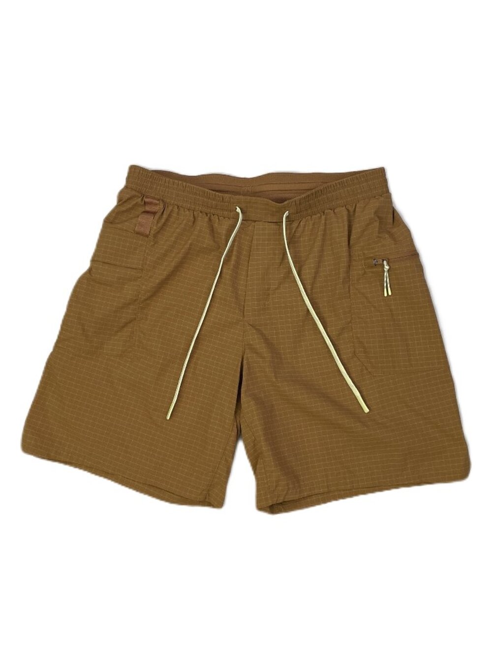 Lululemon Shorts Men's Large Ripstop Cargo Gold Pockets Drawstring Lined LM7B76S